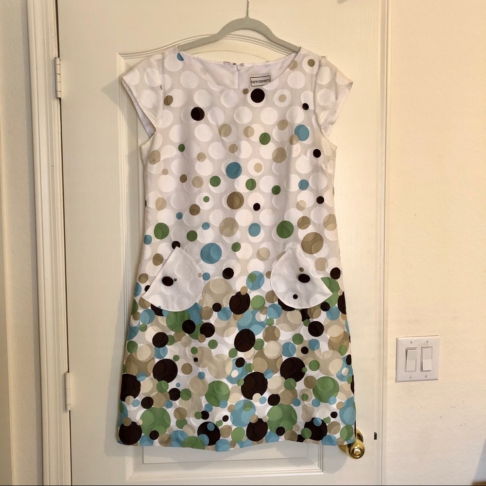 Polka dot shift dress
